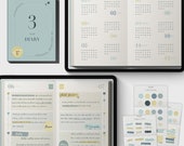 Blue 3-Year Digital Diary: Goodnotes, Notability, iPad (PDF)