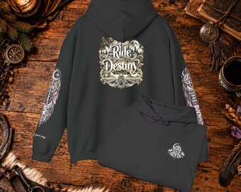 Ride Destiny Graphic Hoodie |  motorcycles  | horses | travel | camp | everyday