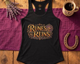 Runes & Reins Logo Racerback Tank