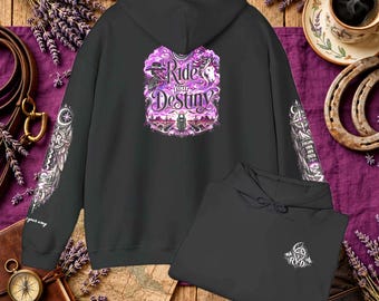 Ride Your Destiny Womans Hoodie | motorcycle | barn | horse | camp | Runes n reins | everyday hoodie