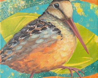 Woodcock Timberdoodle Original Artwork Fine Art Print