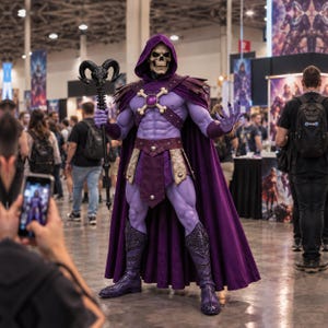 Skeletor Costume – He-Man Masters of the Universe Cosplay, Lord of Destruction, Eternia, Halloween, Comic Con, Birthday Gift