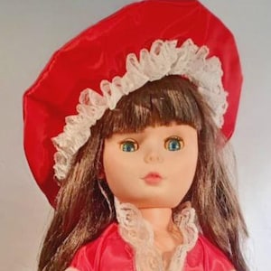 Vintage 24" Eugene Eegee 1977 Walking Doll w Stand and Clothes
