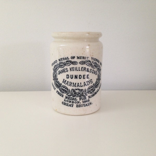 Antique Dundee marmalade crock