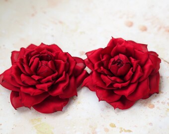 Elegant Rose Hair Clip Flower Hairpin Rose Floral Hair Clips - Temu - View #12