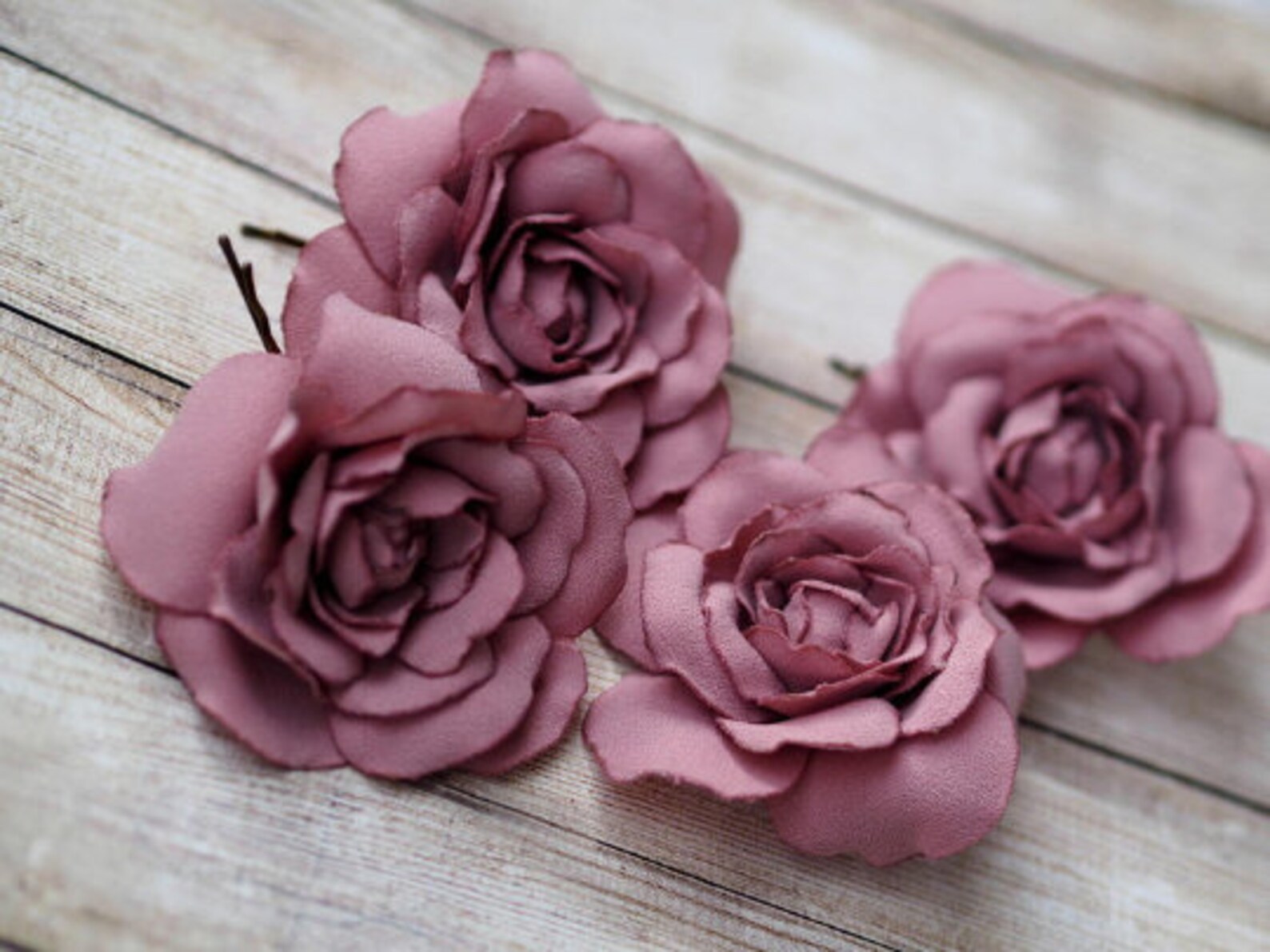 Dusty Rose Hair Pin Wedding Dusty Rose Flower Dusty Pink Etsy