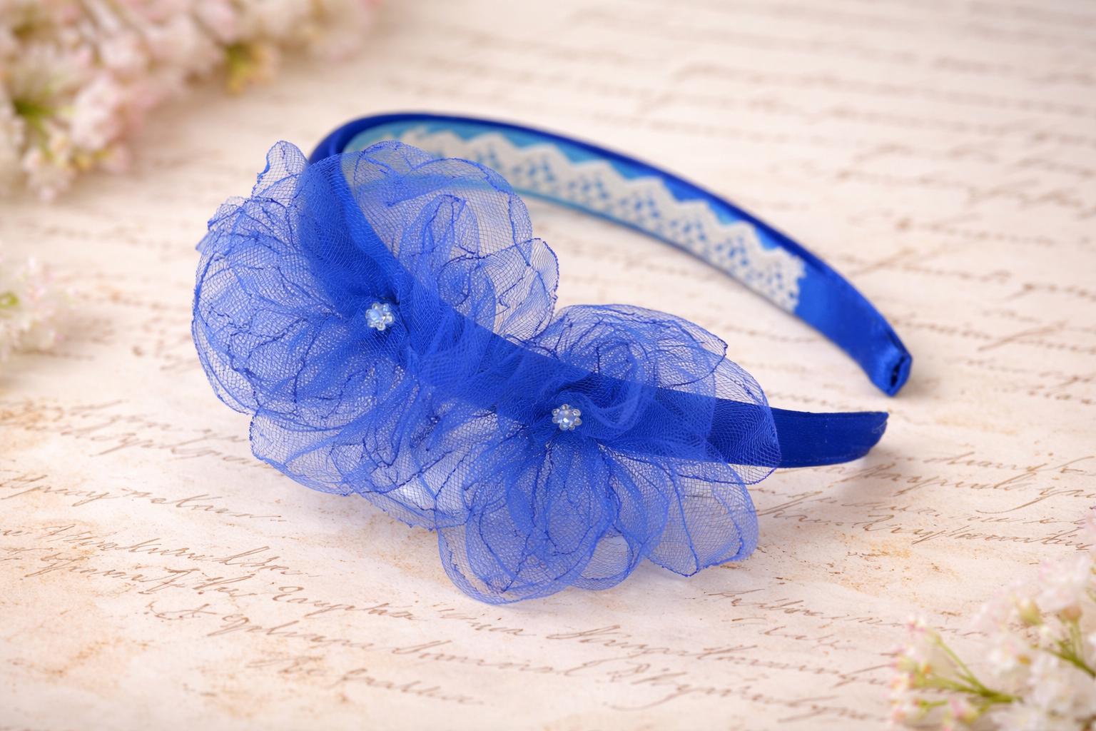 Royal Blue Twisted Rosette Headband Amazon.com : CURASA Knotted Headbands For Women Girls Royal  main image 3