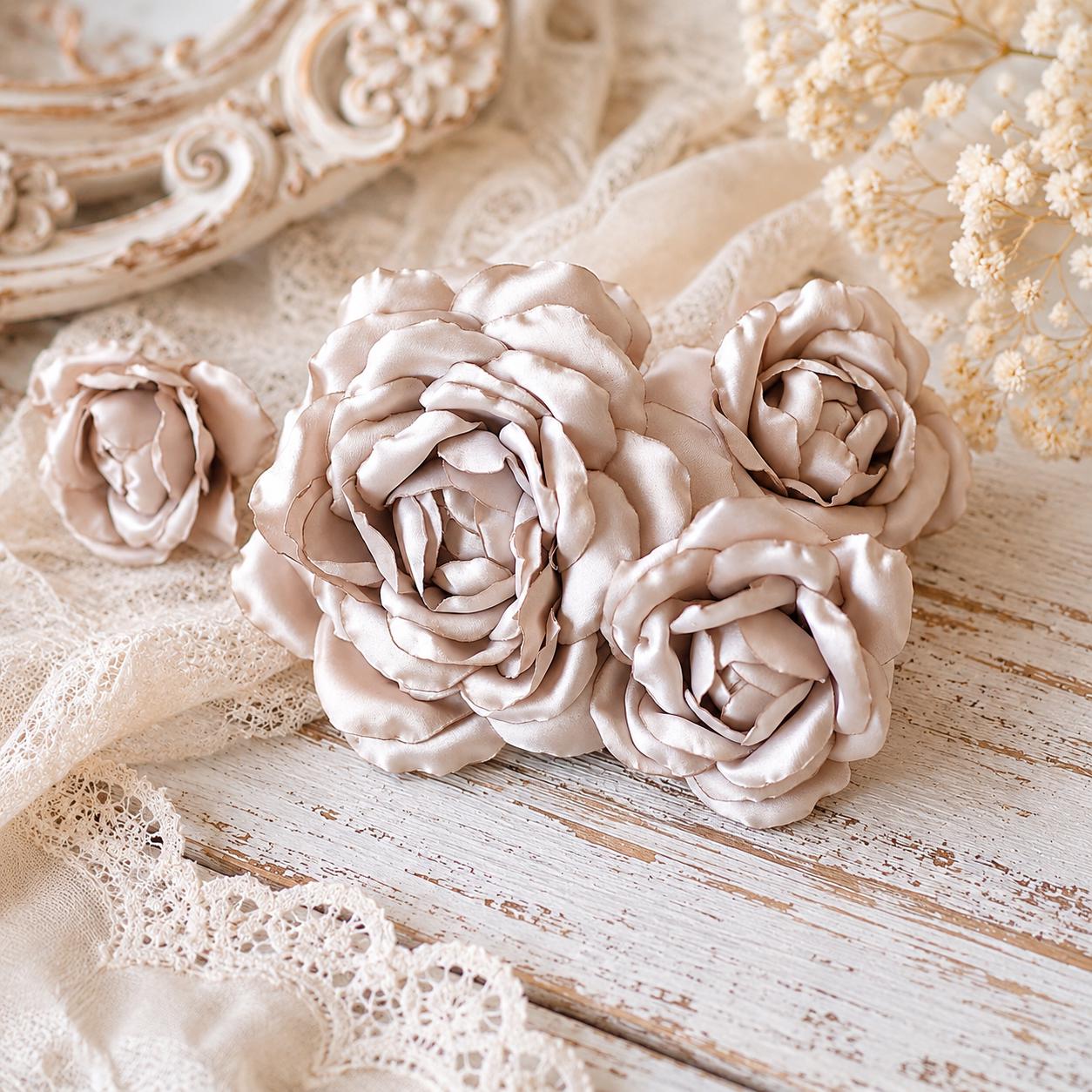 アクセサリー kanakotamura Satin Rose Brooch Satin Rose Brooch