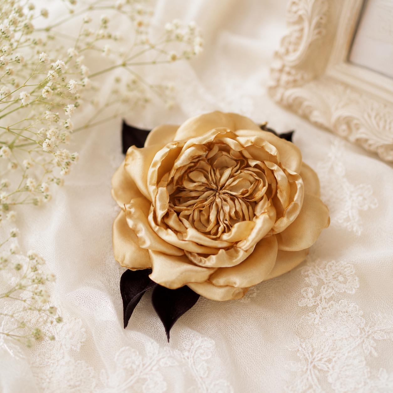 アクセサリー kanakotamura Satin Rose Brooch Satin Rose Brooch