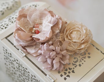 Boho Wedding Sash Flowers Pink, Bridal Blush Flower Sash, Lace Flower Sash, Shabby Chic Sash Belt Organza Ribbon, Floral Belt Wedding Dress