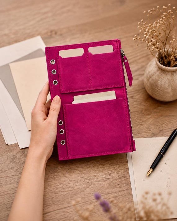 Leather Binder Insert, A5 Planner Insert, Ring Binder Insert, Leather Organizer, Planner Pocket, A4 Binder Insert, A6 Notebook Insert