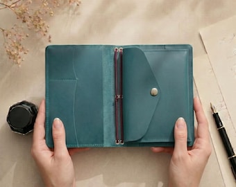 Leather Notebook Insert, Journal Pocket, Leather Planner Insert, Notebook Organizer, Leather Pocket, Journal Accessory, A5 Journal Insert