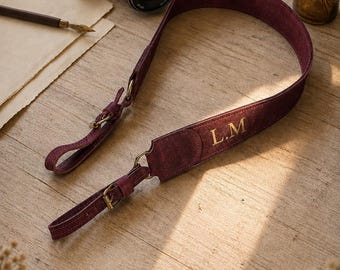 Leather Camera Strap, Custom Camera Strap, Camera Neck Strap, Wide Camera Strap, Photographer Gift, DSLR Camera Strap, Camera Strap Gift