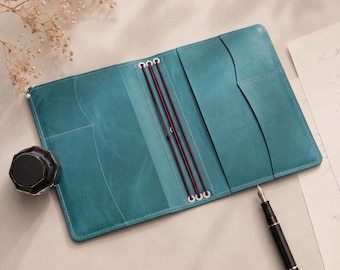 Personalized Journal, A5 Notebook Cover, Refillable Journal, Custom Journal Cover, Leather Notebook, Engraved Journal, Leather Diary Cover