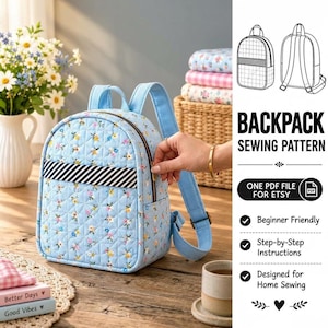 Molde para Mochila | Molde Fácil para Mochila | Molde para Mochila Faça Você Mesmo | Molde para Mochila Acolchoada | Mochila Escolar | Molde para Mochila de Viagem em PDF