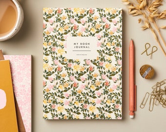 Beautiful Book Journal - Arts and Crafts Reading Log - keepsake Reading Diary - Perfect Gift for Book Lovers - Book Review Diary