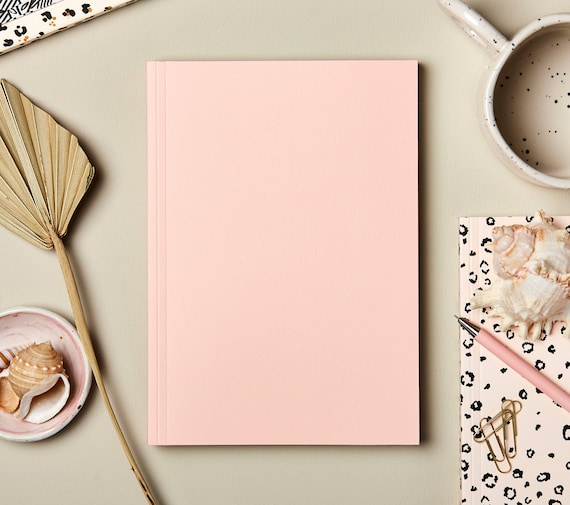 Carnet - Carnet d'écriture - Fille - Yeux - Rose - Motifs - Carnet