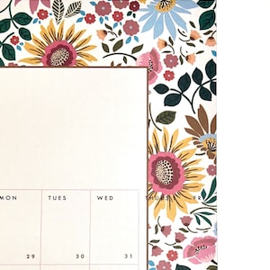 2024 Large Wall Planner 2024 calendar 2024 Planner Bright Flowers 68x98cm Yearly Planner 2024 diary year wall planner-SECONDS image 6