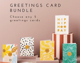 5 Card Pack Card Bundle - Your Choice | Greetings Card Set | Mix and Match