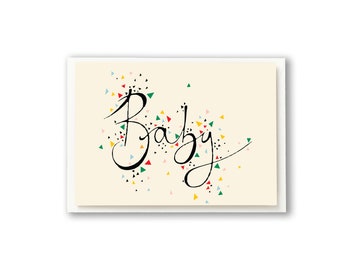 Yellow Baby Geometrics card