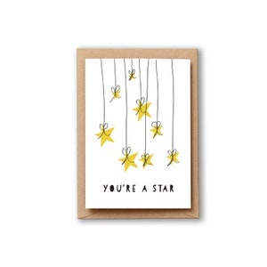 You're a Star Card. Thank you card or Love card