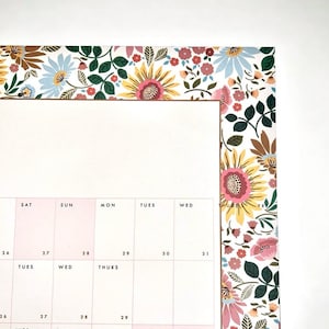 2024 Large Wall Planner 2024 calendar 2024 Planner Bright Flowers 68x98cm Yearly Planner 2024 diary year wall planner-SECONDS image 5