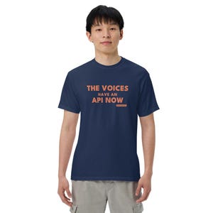 The Voices Have an API Now Shirt | Funny AI Tee, Programmer Gift, Chatbot Meme T-Shirt