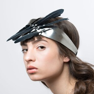 Leather Headpiece - Feather Crown