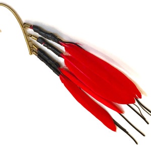 Cuff Feather Earring