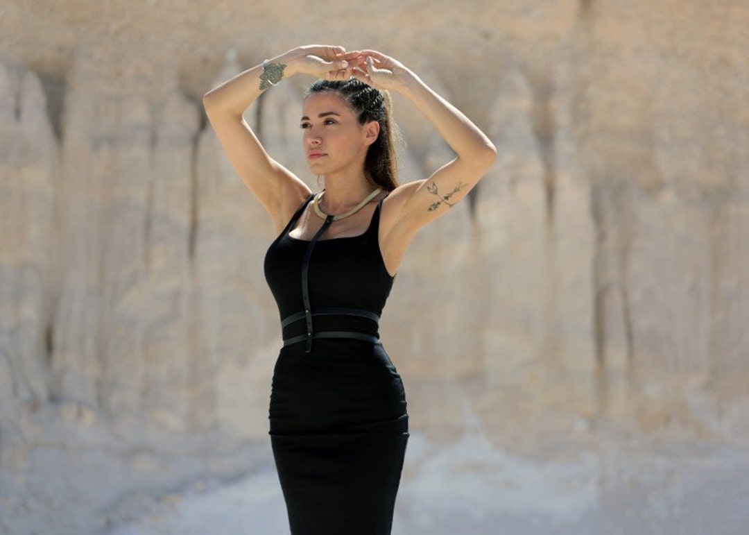 Double Belt Harness / Genuine Leather Harness Belt With Two Belts