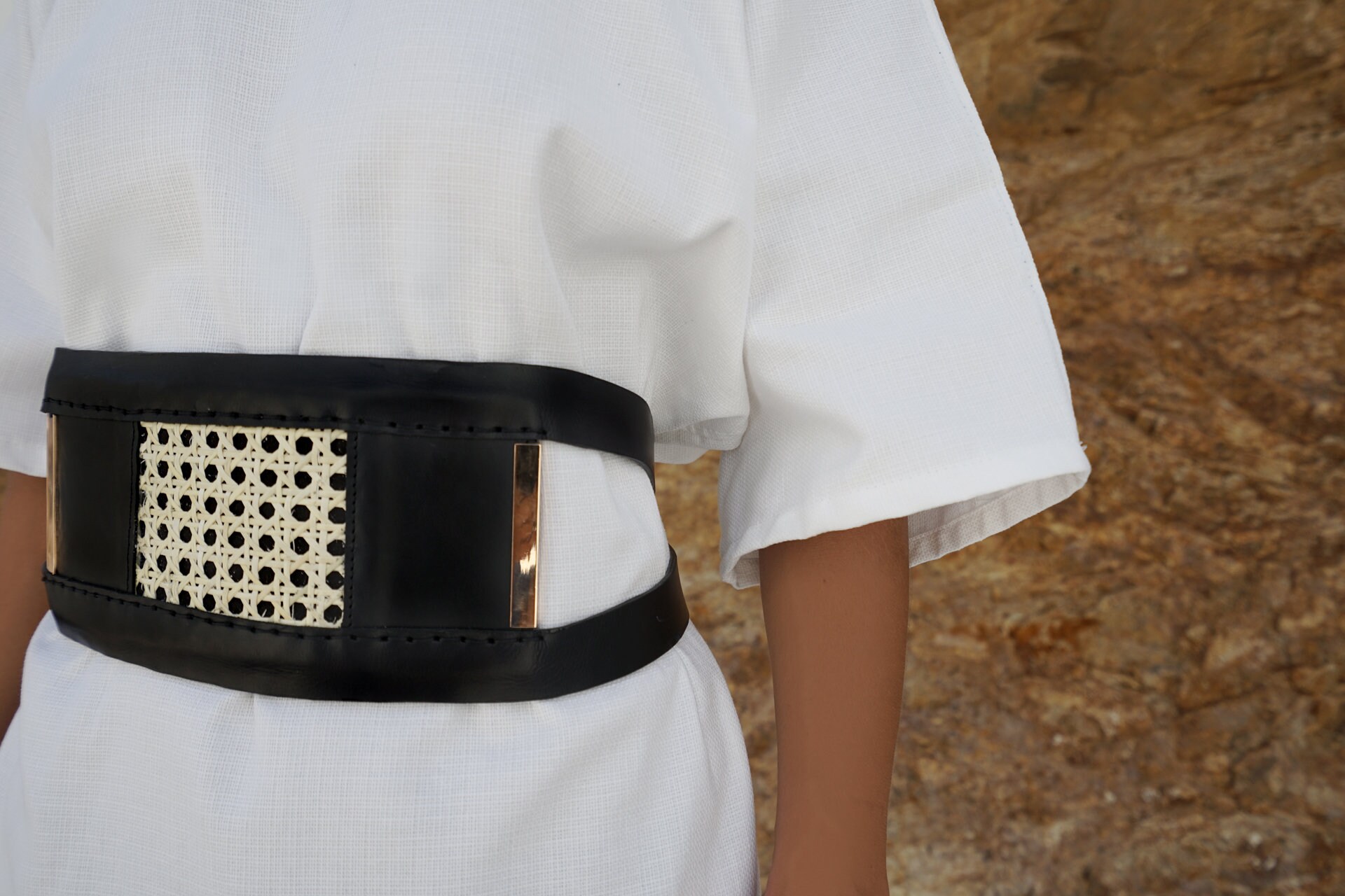 rattan belt