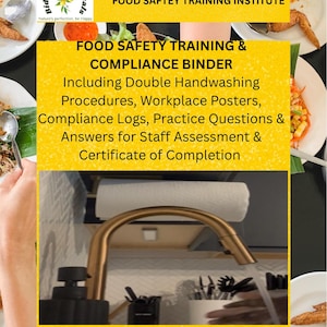 HACCP-baserade procedurer för dubbel handtvätt | Utbildningspaket | Posters, loggar, frågesport och certifikat