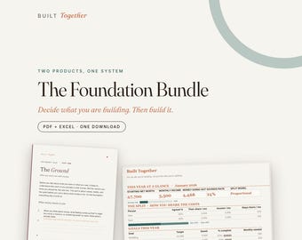Couples Money Bundle: Premarital Workbook PDF and Excel Budget Spreadsheet, Joint Net Worth Tracker, Newlywed or Engagement Gift