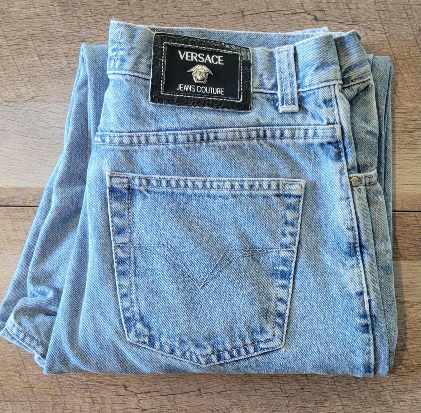 Versace Vintage Jeans - Etsy
