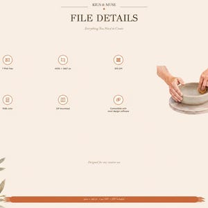 Pottery Bowl Making Clipart, Wheel Throwing Steps PNG Set, Printable Ceramic Poster