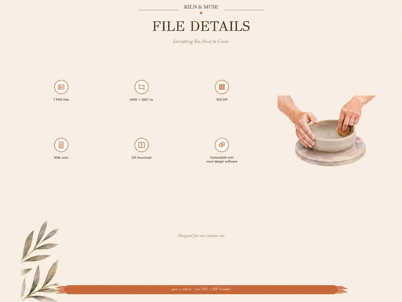 Pottery Bowl Making Clipart, Wheel Throwing Steps PNG Set, Printable Ceramic Poster