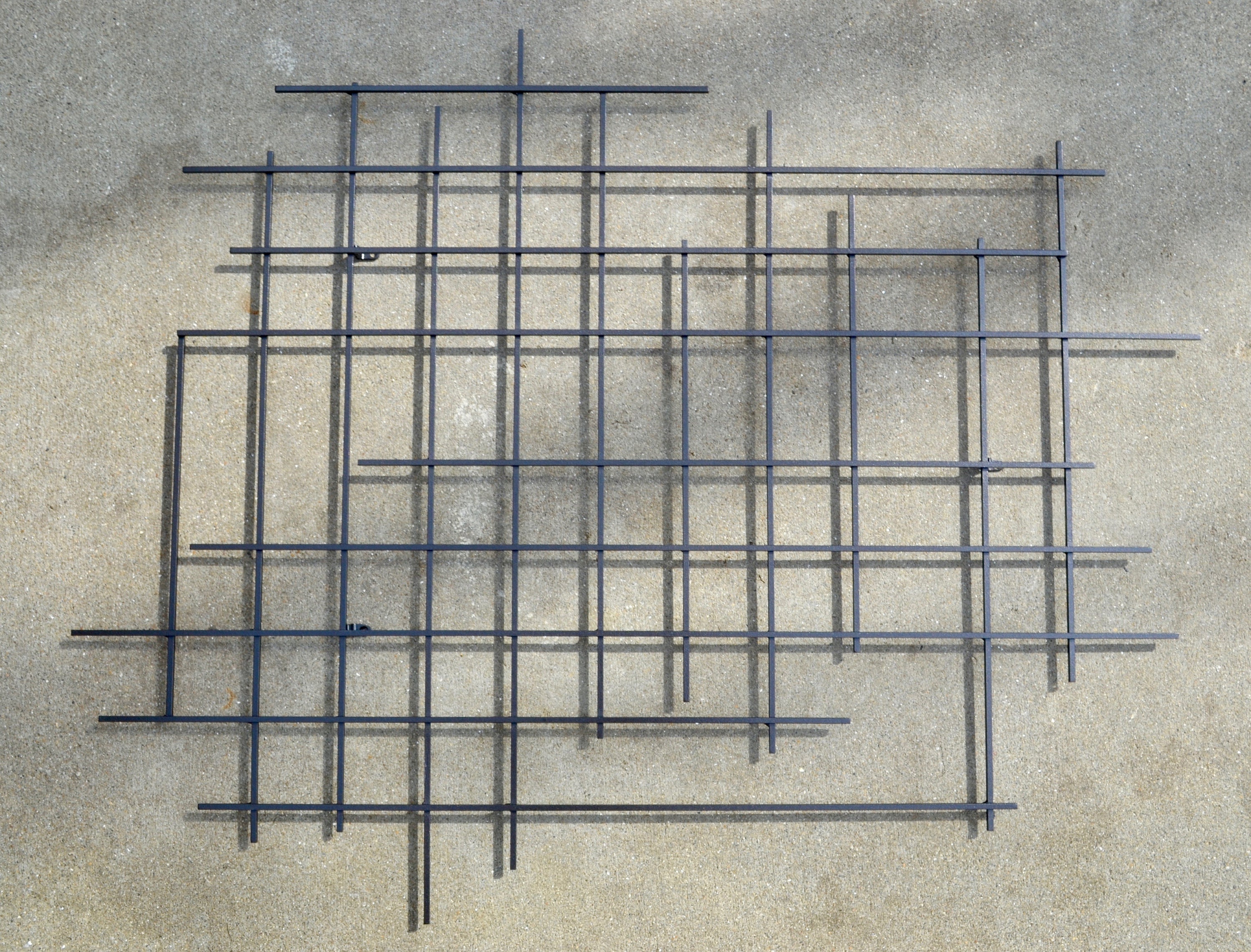 Large Square Metal Art Sculpture Hand Welded Modern Steel Etsy