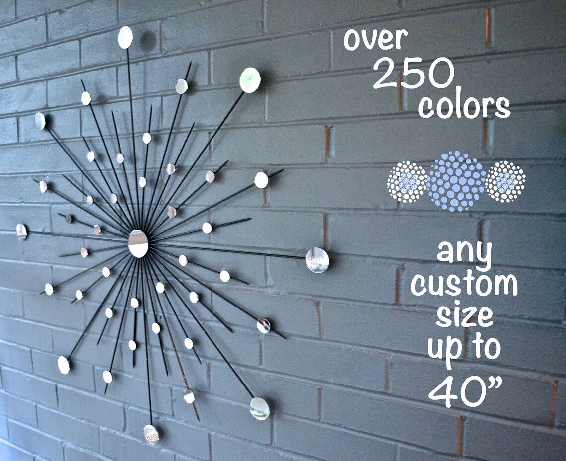 30 Metal Sunburst Wall Art Interior Design Sun Mirror Etsy
