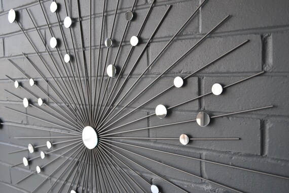 36 Inch Starburst Modern Metal Wall Art Mirrors Mod Retro Etsy 36 Inch Starburst Modern Metal Wall Art Mirrors Mod Retro Etsy