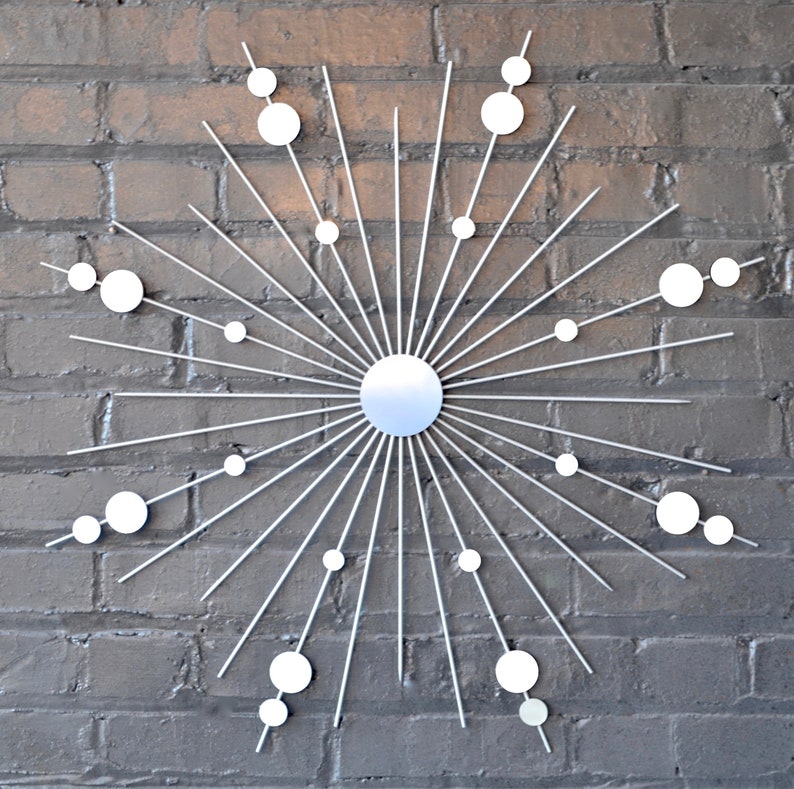 28 Starburst Wall Art Sunburst Retro Modern Design Etsy
