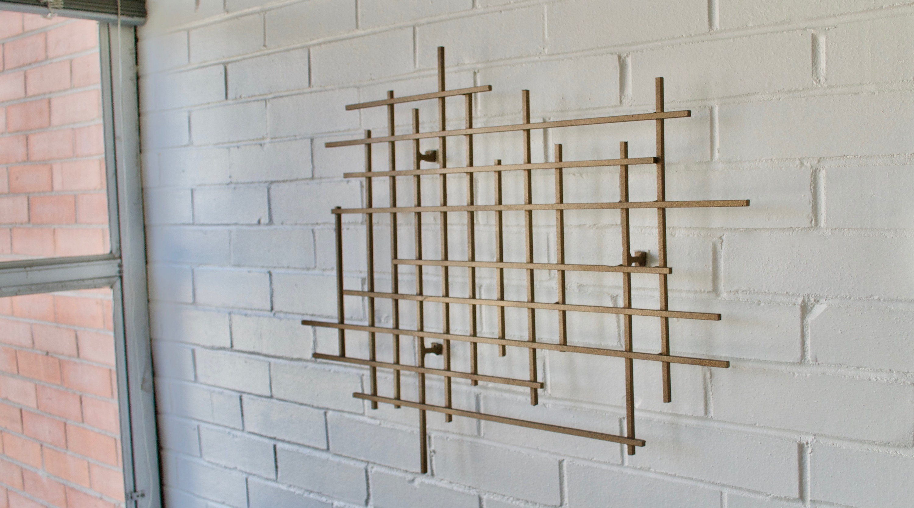 Medium Square Metal Art Sculpture Hand Welded Modern Steel Etsy