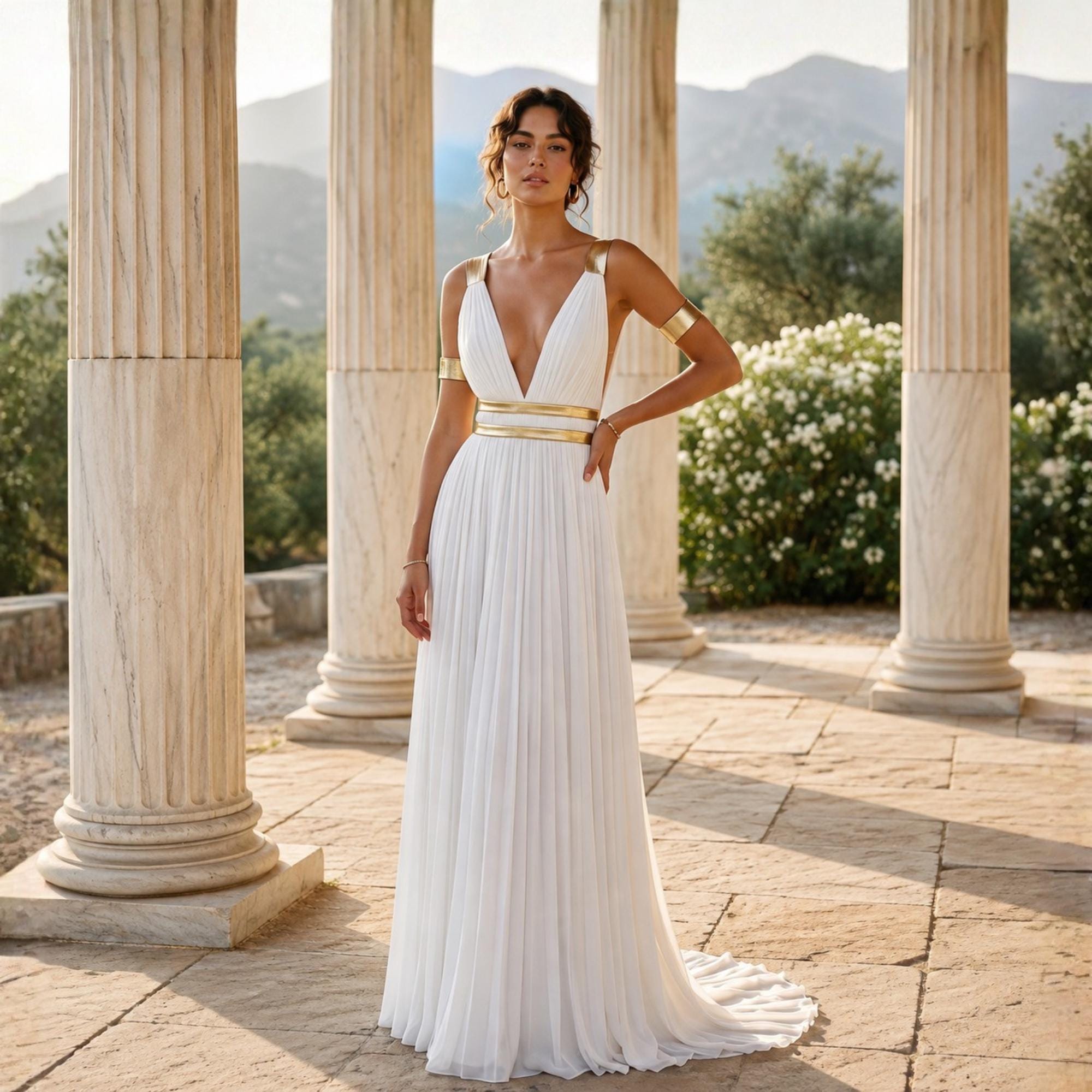 aphrodite midi dress ivory Maxi nose ring