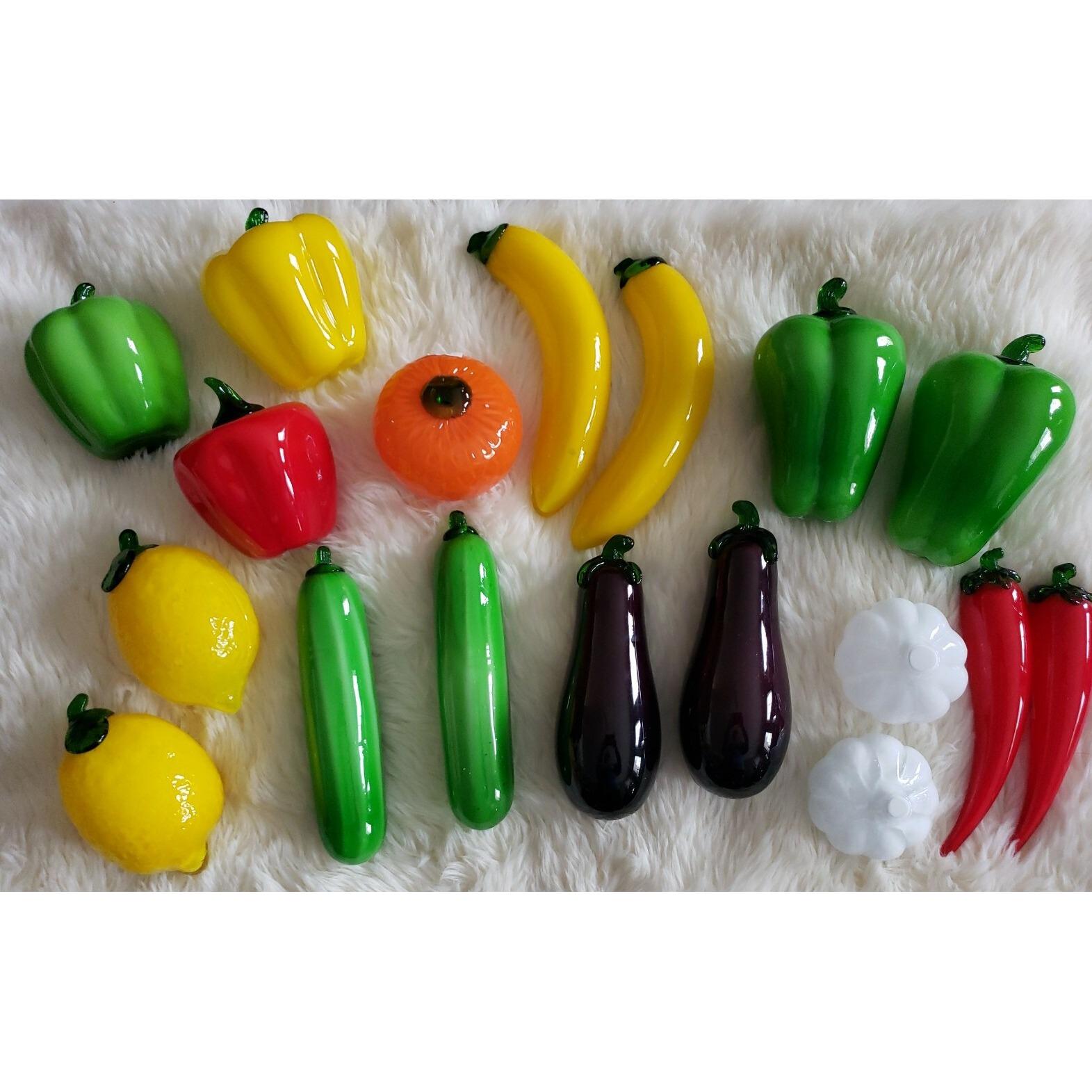 Glass Fruits and Vegetables - Etsy