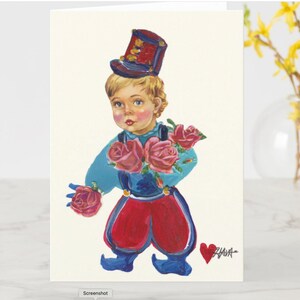 Biglietto d'auguri vuoto per ragazzo innamorato per inviare AMORE a qualcuno che ami