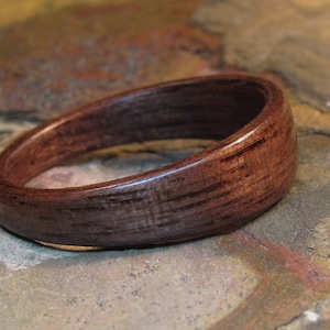 Walnut Wedge Bentwood Ring