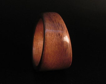 Custom Width Walnut Wedge Bentwood Ring
