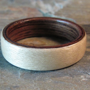 Maple Bentwood Ring with Wenge Interior