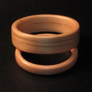 Oak Wedding Band Set