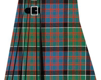 MacDonald Ancient Tartan Kilt 16Oz Acrylic Wool, Handmade Scottish Wedding Outfit