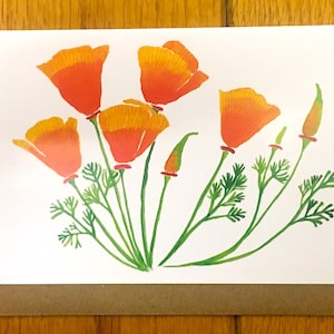 California Poppies Greeting Card image 1